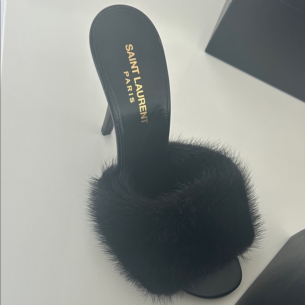 Saint Laurent Black Femmina Heels - Picture 2 of 5